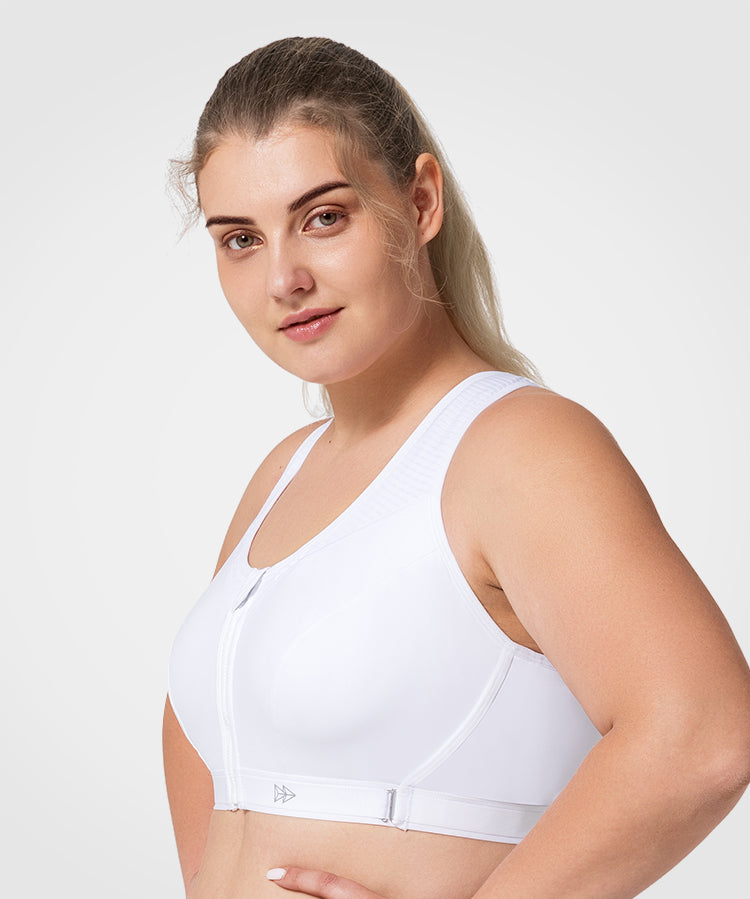Reggiseno da corsa imbottito regolabile Power | Reggiseno sportivo ad alto sostegno da donna (taglie forti)