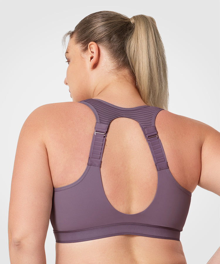 Power Adjustable  Padded Running Bra | Women's High Support Sports Bra  (Plus Size)