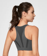 Enfold Zip Mesh gepolsterter Lauf-BH | Damen-Sport-BH mit starker Unterstützung (Übergröße)