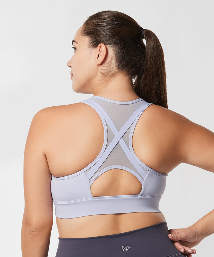 Power Cross Racerback-Lauf-BH | Sport-BH mit starkem Halt für Damen (Übergröße)