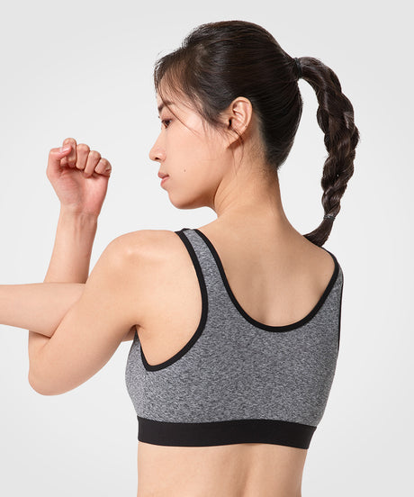 Zip-Front Unpadded High-Support Sports Bra | Women's High Support Sports Bra