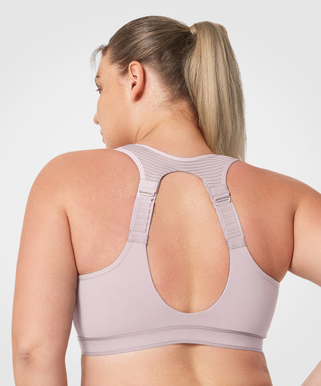 Justerbar vadderad löpar-BH | Sport-BH med högt stöd för kvinnor (plus size)