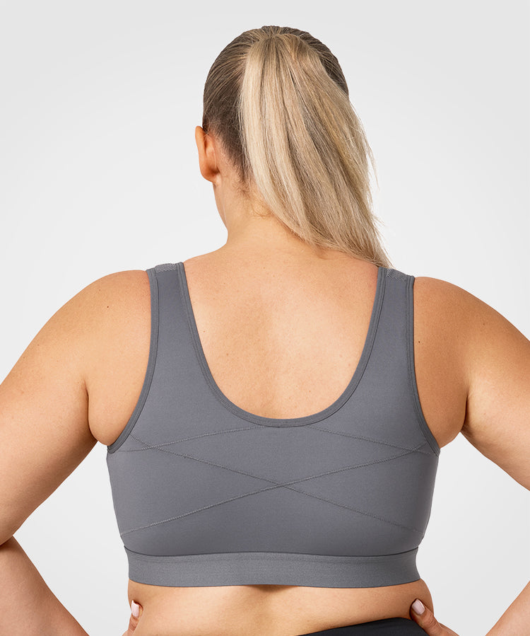 Reggiseno da corsa Power Classic Zip | Reggiseno sportivo ad alto sostegno da donna (taglie forti)