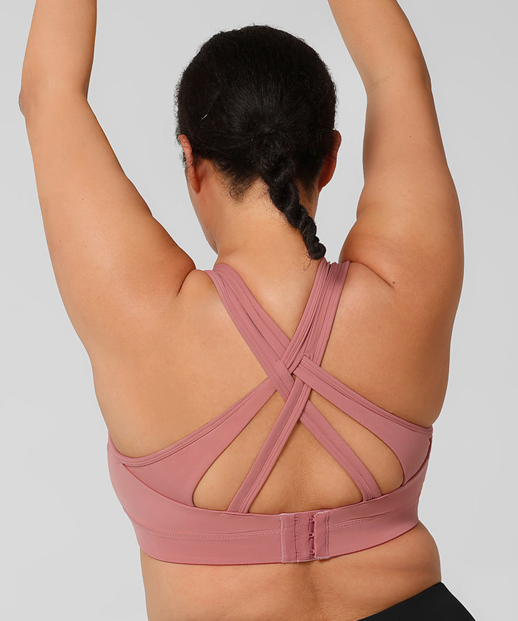 Power Cross Back gepolsterter Lauf-BH | Sport-BH mit starkem Halt für Damen (Übergröße)