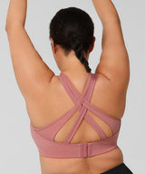 Power Cross Back gepolsterter Lauf-BH | Sport-BH mit starkem Halt für Damen (Übergröße)