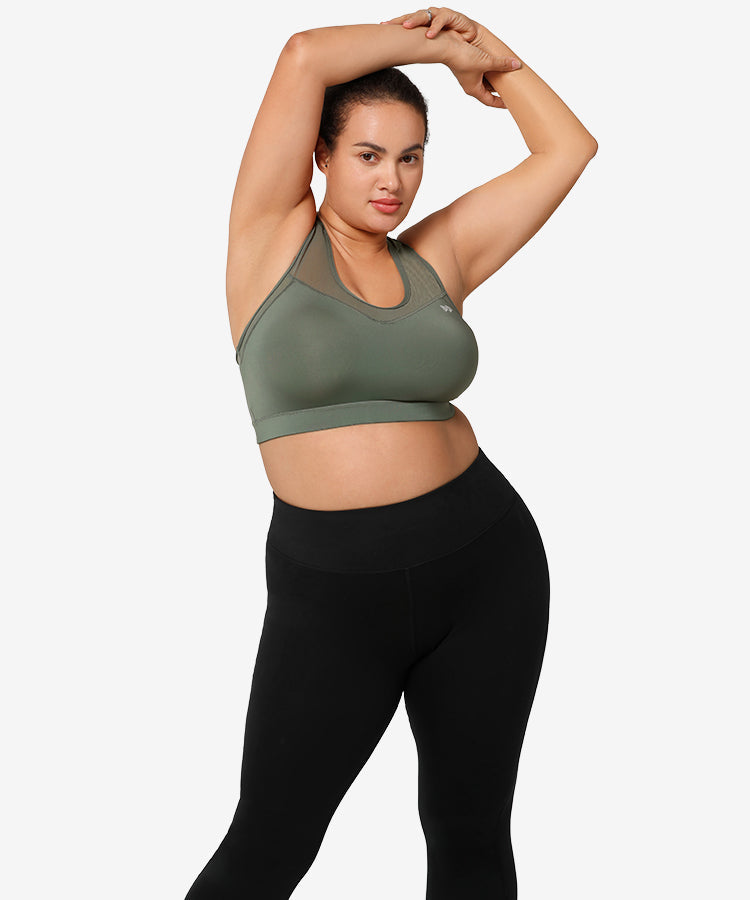 Shift Racerback Breathable Full-Coverage Running Bra | Women's High Support Sports Bra