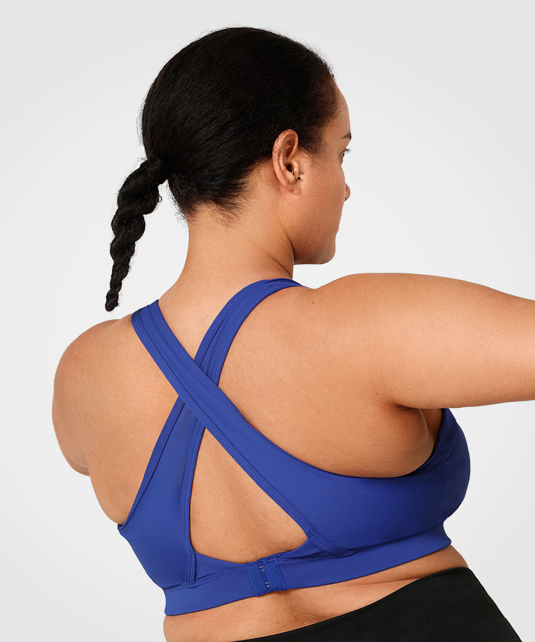 Sujetador para correr con relleno calado Enfold | Sujetador deportivo de sujeción alta para mujer (talla grande)