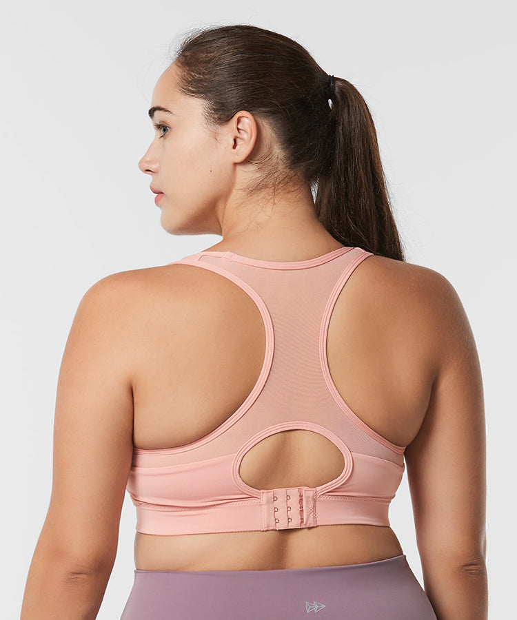 Sujetador para correr con relleno de malla y espalda cruzada Shift | Sujetador deportivo de sujeción alta para mujer (talla grande)