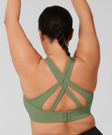 Power Cross Back gepolsterter Lauf-BH | Sport-BH mit starkem Halt für Damen (Übergröße)