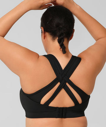 Womens Sports Bras High Impact Zip Front Plus Size Sports Bra, Cross Back  Zipper Vest Workout Tops (Color : 1N5359B (24V), Size : X-Large)