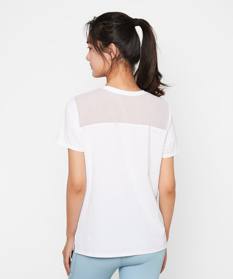 Echo Side Split Mesh T-shirt | Women's Sports T-shirt