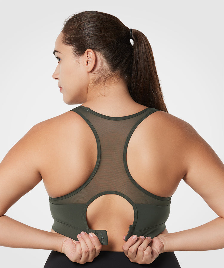 Shift Racerback Breathable Full-Coverage Running Bra | Women's High Support Sports Bra