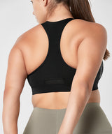 Enfold Zip Front Padded Running Bra | Women's High Support Sports Bra (Plus Size)