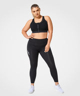 Power Zip Front Breathable Full-Coverage Running Bra | Women's High Support Sports Bra