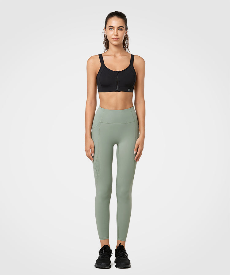 Power Soft Adjustable High-Support Mesh Running Bra | Women's High Support Sports Bra
