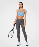 Reggiseno da corsa imbottito con spalline regolabili Power Zip | Reggiseno sportivo ad alto sostegno da donna (taglie forti)