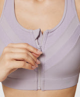 Enfold Zip Mesh gepolsterter Lauf-BH | Damen-Sport-BH mit starker Unterstützung (Übergröße)