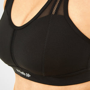 Womens mesh racerback high support sports bra