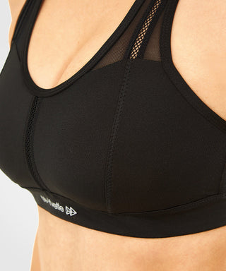 Womens mesh racerback high support sports bra