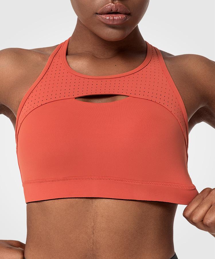 Womens zip front supportive high impact sports bra | Yvettesports