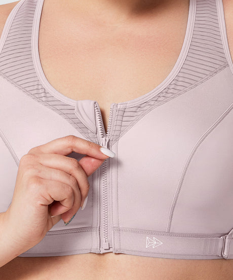 Justerbar vadderad löpar-BH | Sport-BH med högt stöd för kvinnor (plus size)