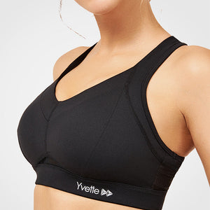 Womens mesh racerback high impact sports bra