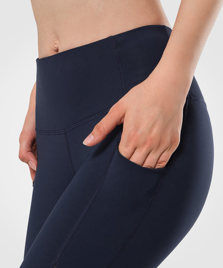Sculpt Side Pocket Mesh Running Leggings | Women's High Support Leggings