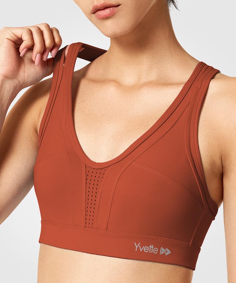 Non-Wired Sports Bra Fly, orange / yellow