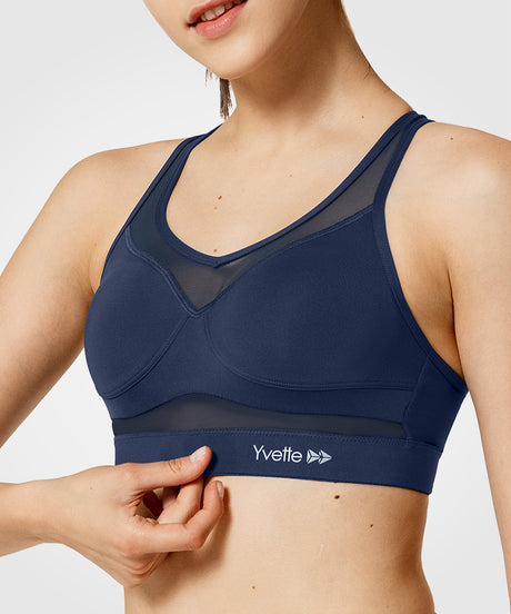 Shift Breathable Racerback High-Support Bra | High-Impact Support Best For Running, HIIT & Training