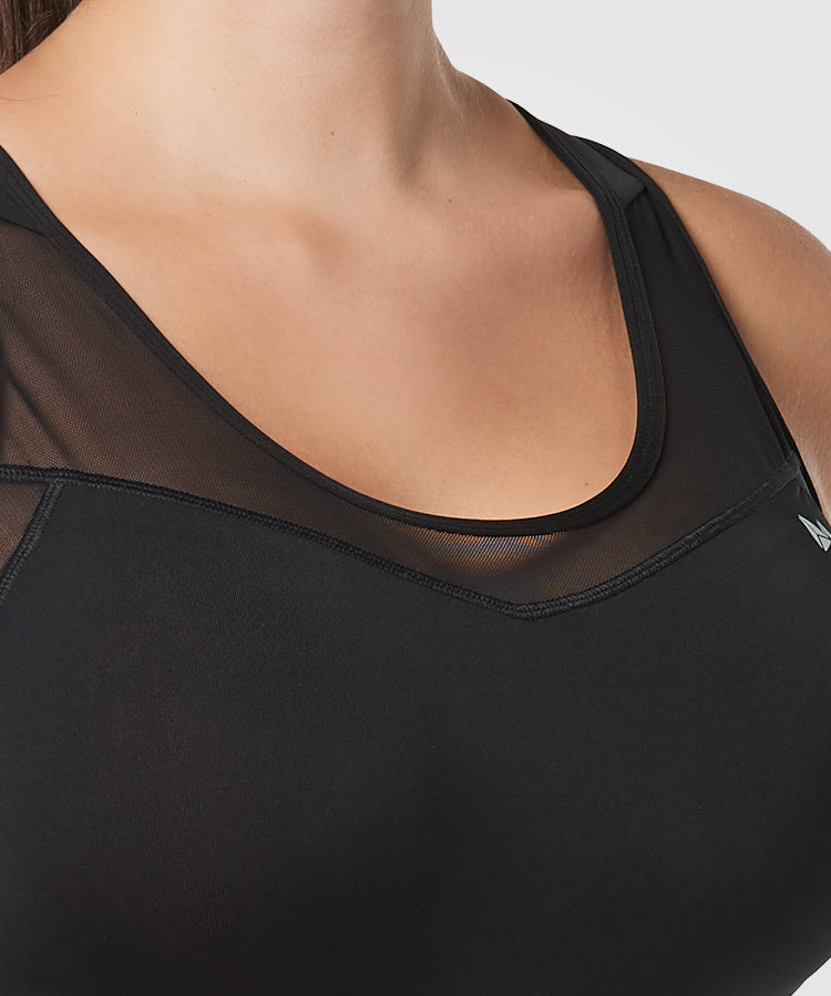 Shift Racerback Mesh gepolsterter Lauf-BH | Damen-Sport-BH mit starkem Halt (Übergröße)