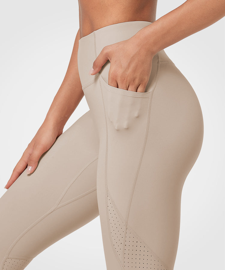 Echo High-Waisted Airhole Running Leggings