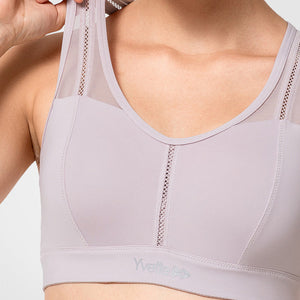 Womens mesh racerback high support sports bra