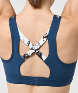 Sculpt Criss Cross Padded Gym Bra | Women's High Support Sports Bra (Plus Size)