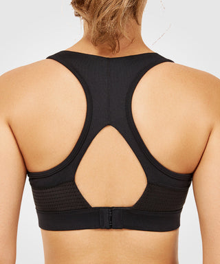 Womens mesh racerback high impact sports bra