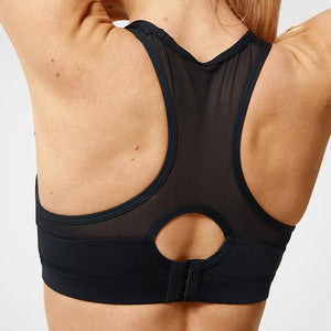 Womens mesh racerback high support running sports bra | Yvettesports