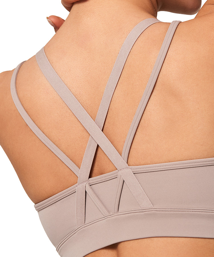 Shift Soft Double Cross Back Padded Yoga Bra