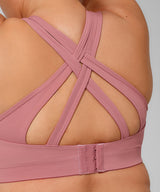 Power Cross Back gepolsterter Lauf-BH | Sport-BH mit starkem Halt für Damen (Übergröße)