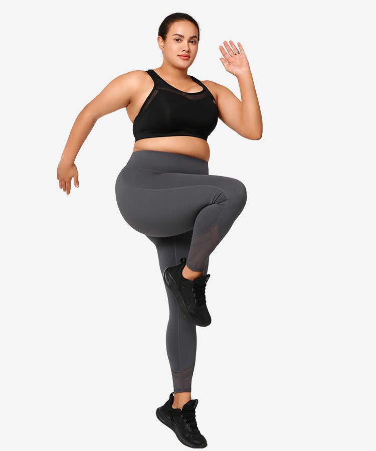 Shift Racerback Mesh gepolsterter Lauf-BH | Damen-Sport-BH mit starkem Halt (Übergröße)