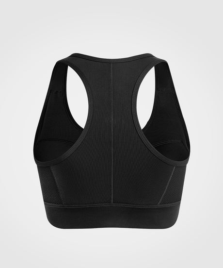 Enfold Zip Front Racerback Vadderad Löpar-BH | Sport-BH med högt stöd för kvinnor (plus size)