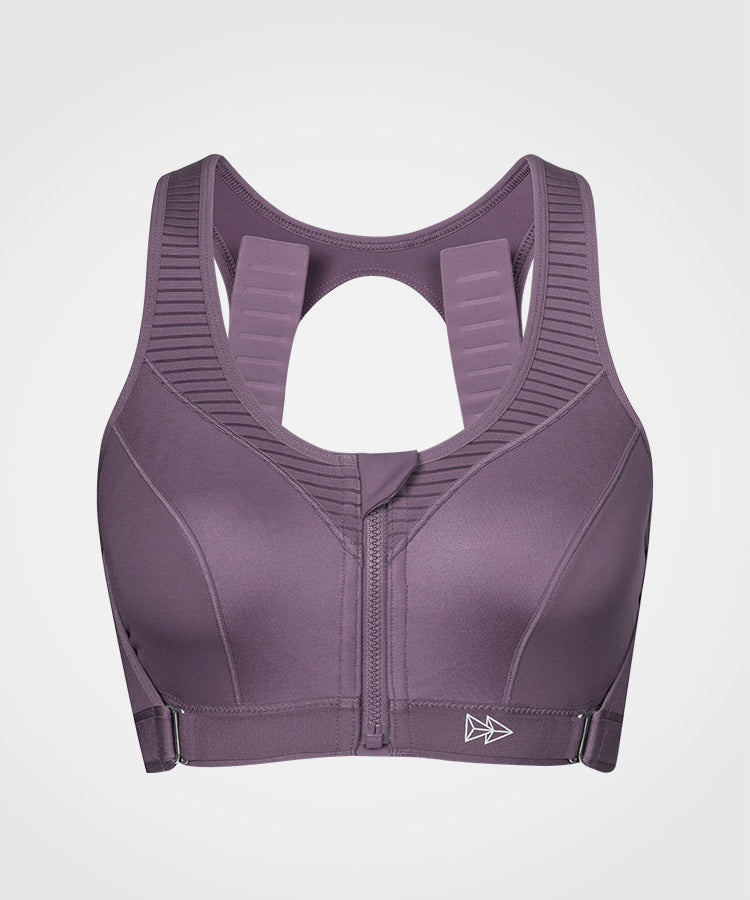 Power Adjustable  Padded Running Bra | Women's High Support Sports Bra  (Plus Size)