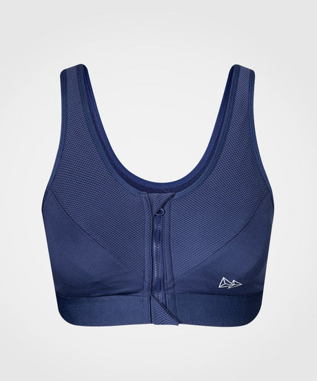 Power Classic Zip Running Bra | Women's High Support Sports Bra