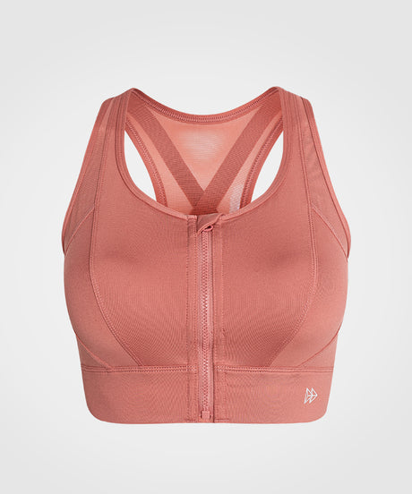 Power Cross Racerback Running Bra | Women's High Support Sports Bra (Plus Size)