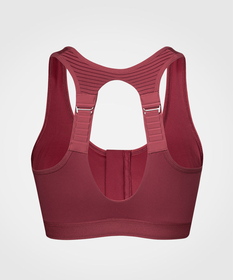 Power Adjustable  Padded Running Bra | Women's High Support Sports Bra  (Plus Size)