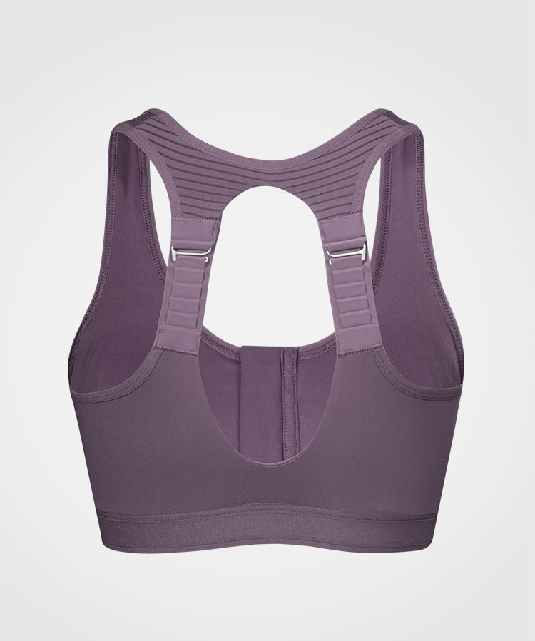 Power Adjustable  Padded Running Bra | Women's High Support Sports Bra  (Plus Size)