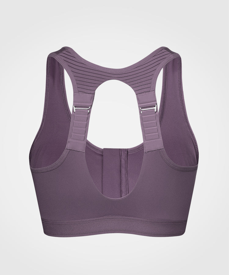 Power Adjustable  Padded Running Bra | Women's High Support Sports Bra  (Plus Size)