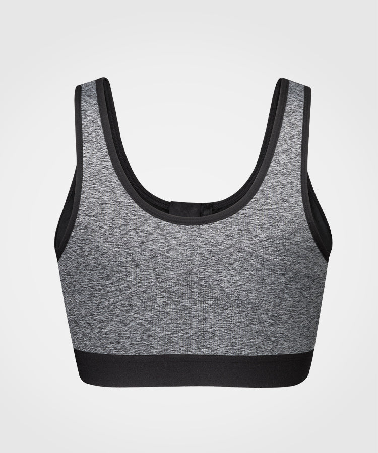 Zip-Front Unpadded High-Support Sports Bra | Women's High Support Sports Bra