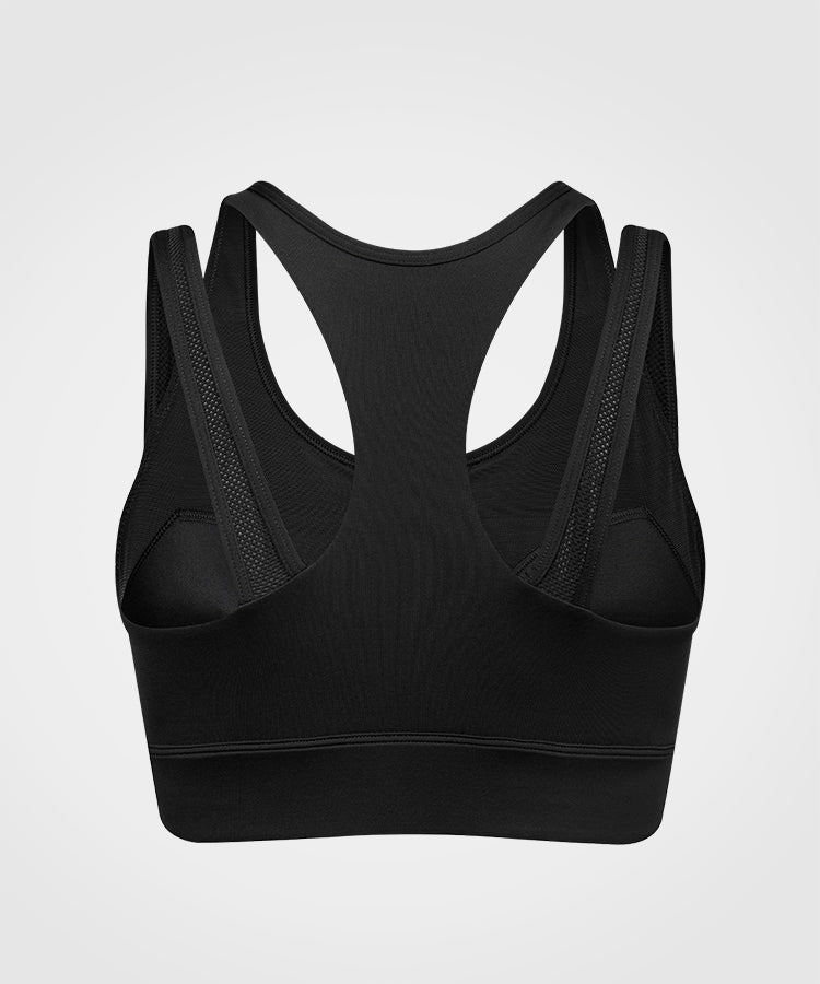 Shift Zip Front Racerback Padded Running Bra | Women's High Support Sports  Bra (Plus Size)