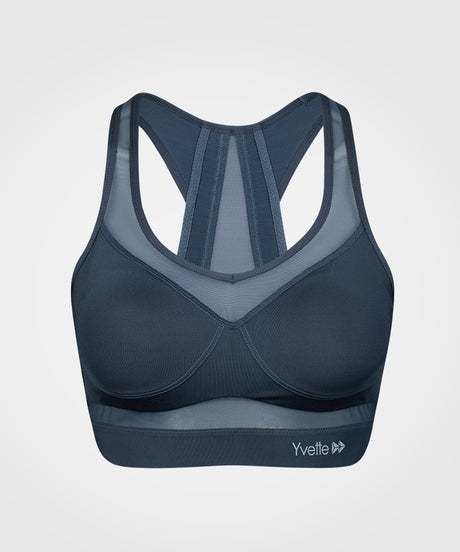 Shift V-Ausschnitt Mesh gepolsterter Lauf-BH | Damen Sport-BH mit starkem Halt