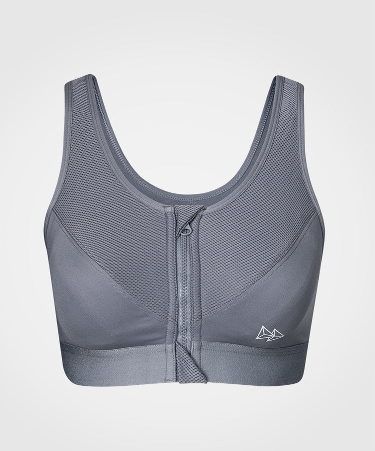 Buy Yvette Sports Bra Women's High Support Pad With Back Hook Non-Wire Mesh  Switching Fitness Bra Light Gray M (D-F) from Japan - Buy authentic Plus  exclusive items from Japan