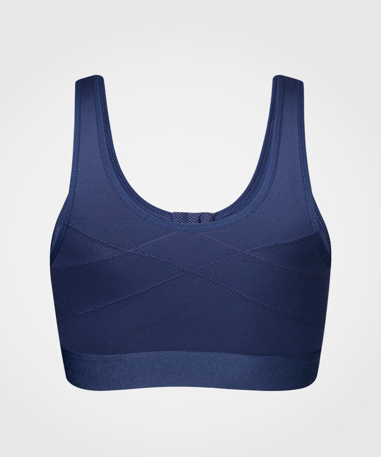 Sujetador deportivo con cremallera Power Classic | Sujetador deportivo de alta sujeción para mujer